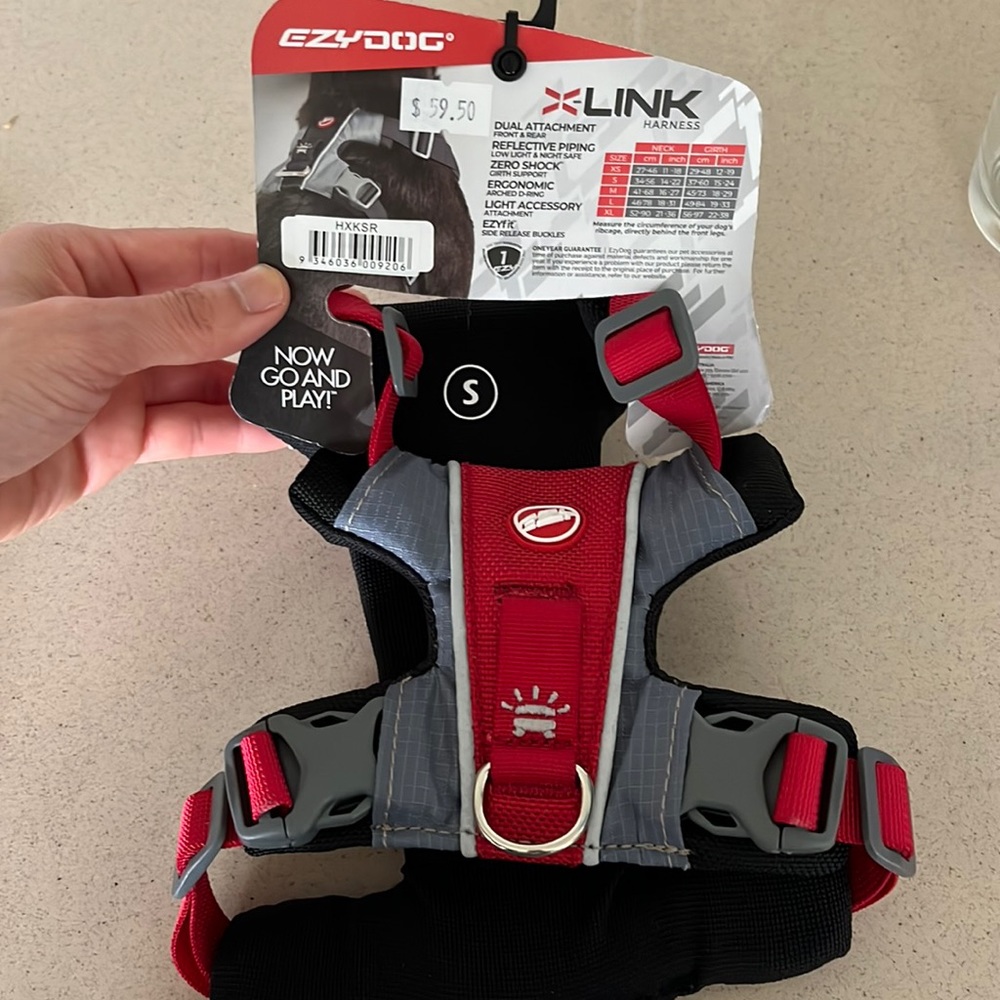 EZYDog Dual Attachment X-link pet harness, size small